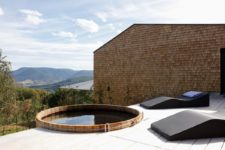 Bain extérieur à l'hôtel 48° Nord