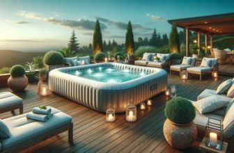 Un grand spa gonflable pour 8 personnes