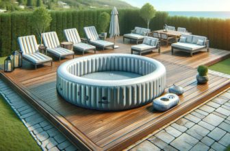 Un spa gonflable vide